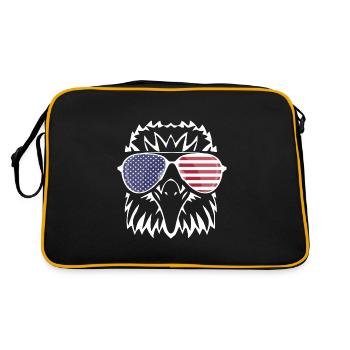 4 juillet États-Unis - Sac Retro - noir/or - Dos