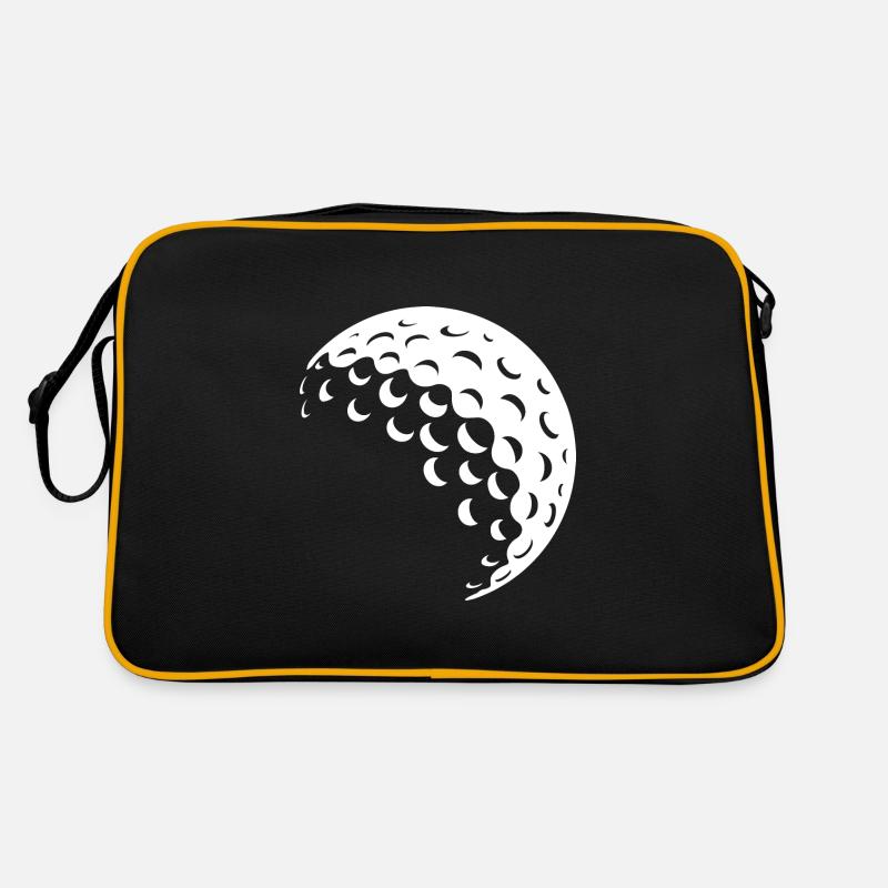Golf ball white Retro Bag