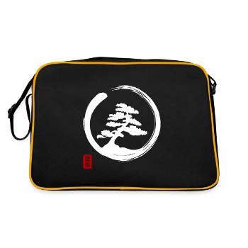 Cercle de bonsaïs Enso Zen Méditation Japon Art - Sac Retro - noir/or - Dos