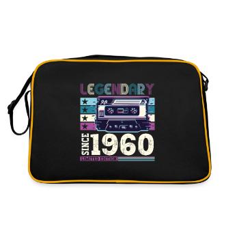 Légendaire 1960 62nd Birthday Gift Hommes - Fun - Sac Retro - noir/or - Dos