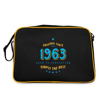 Original depuis 1963 anniversaire tout simplement la meilleure star - Sac Retro - noir/or - Dos