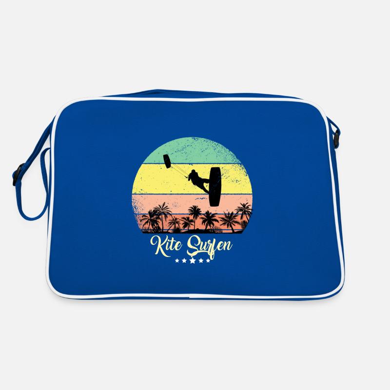 Kite Surf Surfeur Vintage Rétro Coucher de soleil Sac Retro