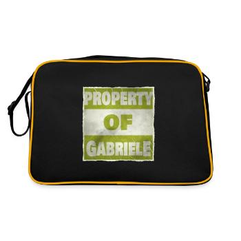 Gabriele - Retro Bag - black/gold - Back