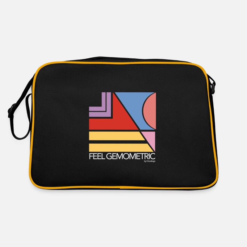 Feel geometric by Cinodrago - Retro Bag - black/gold