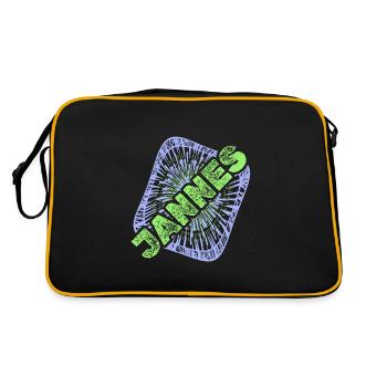 Prénom Jannes - Sac Retro - noir/or - Dos