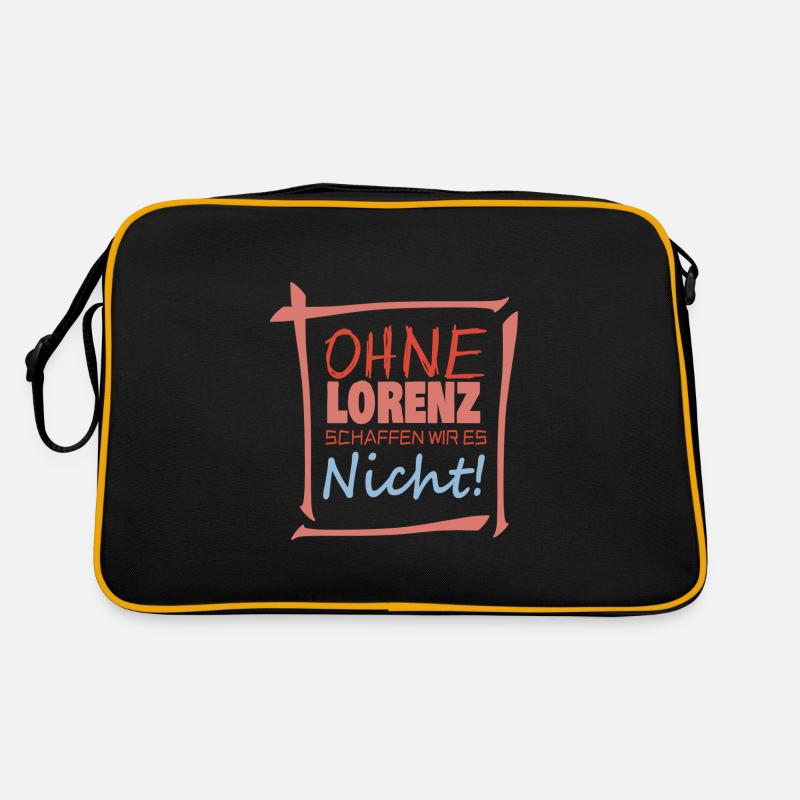Lorenz als Lorenz - Retro Tasche - Schwarz/Gold