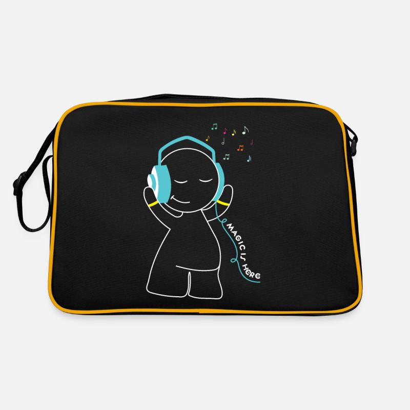 magic is here - Retro Bag - black/gold