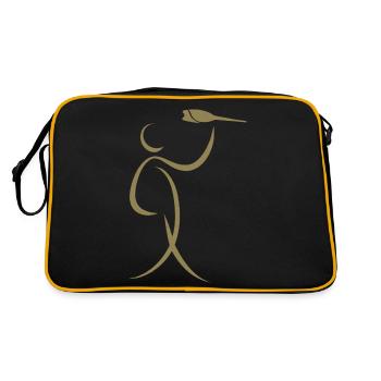 Darts Dart Player Human Dart Modern Abstract - Sac Retro - noir/or - Dos