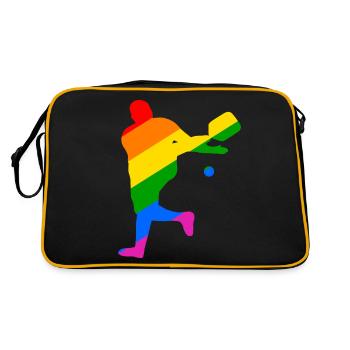 LGBTQIA+ Pickleball - Sac Retro - noir/or - Dos