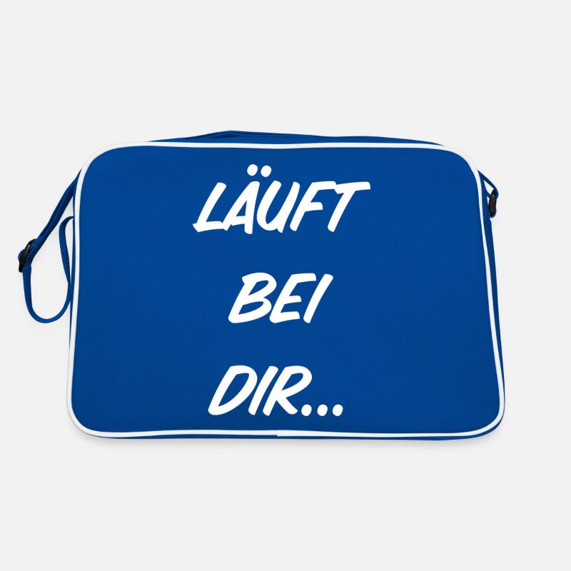 Läuft bei dir Retro Tasche