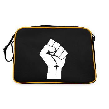 Black Lives Matter Black Power - Sac Retro - noir/or - Dos