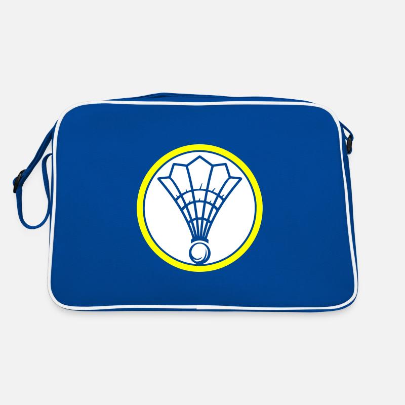 Équipe symbole du badminton Sac Retro