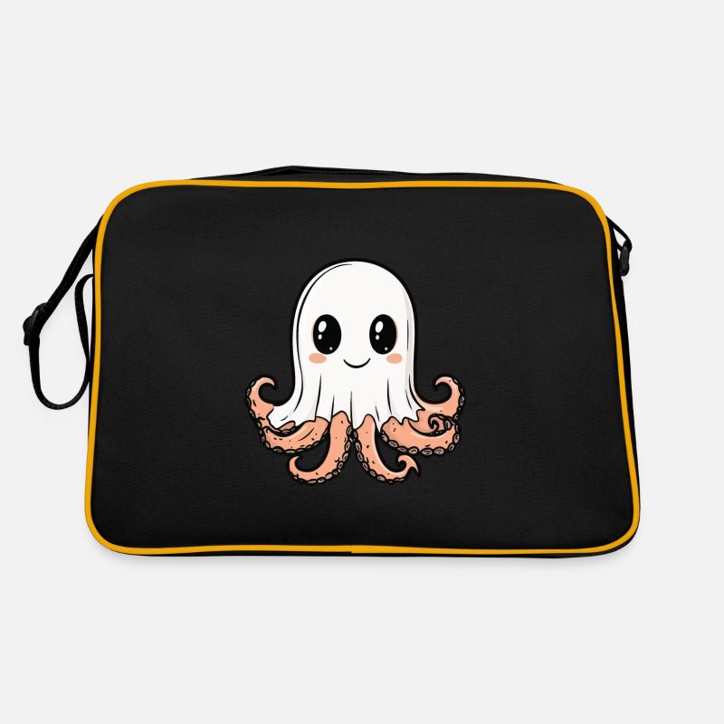 Octopus Halloween Funny Ghost Retro Bag