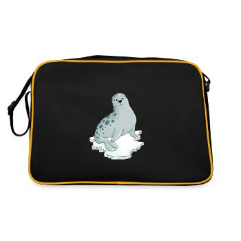 Phoque doux - Sac Retro - noir/or - Dos