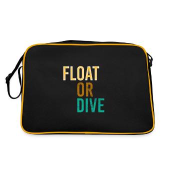 Onewheel | float or dive | funny quote floaters - Retro Bag - black/gold - Back