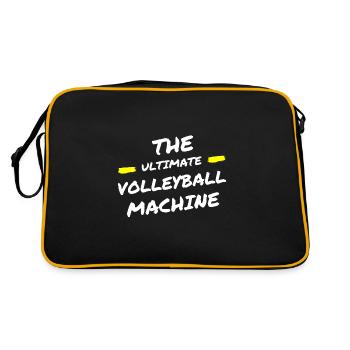 The ultimate volleyball machine - Retro Bag - black/gold - Back