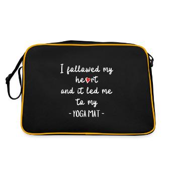 I followed my heart and it led me to my yoga mat. - Retro Bag - black/gold - Back