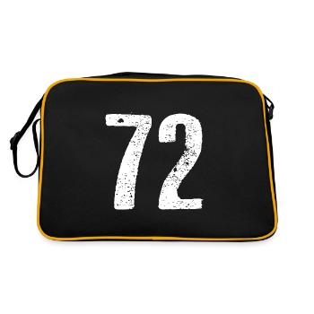 72 Number Vintage - Retro Bag - black/gold - Back