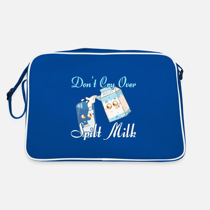 Milch Milchmann Milchtrinker Retro Tasche