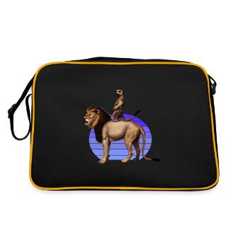 Suricate royal - Sac Retro - noir/or - Dos
