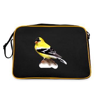 Chardonneret jaune - Sac Retro - noir/or - Dos
