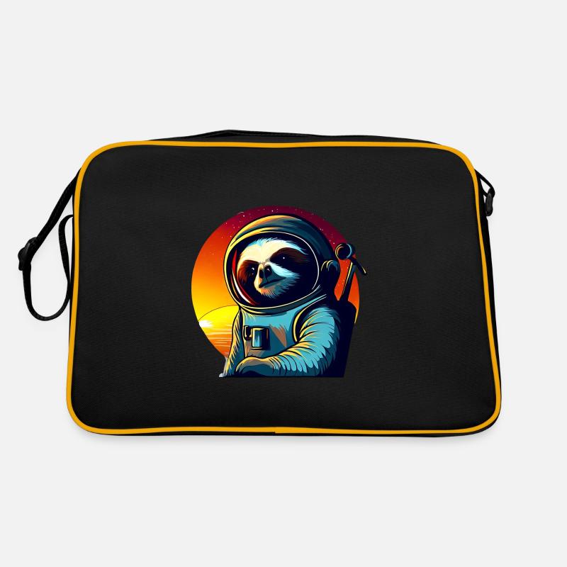 Lazyer in space at sunset Retro Bag