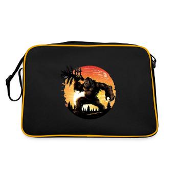 Bigfoot en colère - Sac Retro - noir/or - Dos
