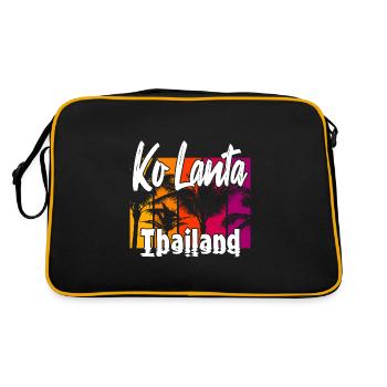 Ko Lanta Thailand - Retro Bag - black/gold - Back