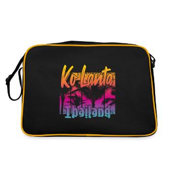 Ko Lanta Thailand - Retro Bag - black/gold - Back