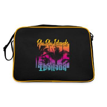 Îles Phi Phi Thaïlande - Sac Retro - noir/or - Dos