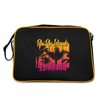 Îles Phi Phi Thaïlande - Sac Retro - noir/or - Dos