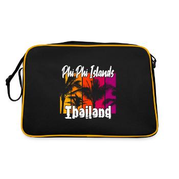 Îles Phi Phi Thaïlande - Sac Retro - noir/or - Dos