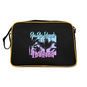Îles Phi Phi Thaïlande - Sac Retro - noir/or - Dos