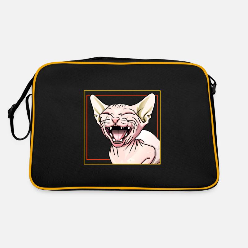 Le chat Sphynx rit Sac Retro