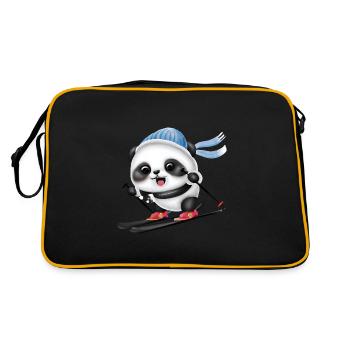Ski Panda - Retro Bag - black/gold - Back