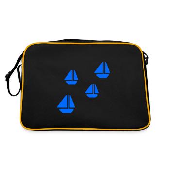 BATEAUX À VOILES - Sac Retro - noir/or - Dos