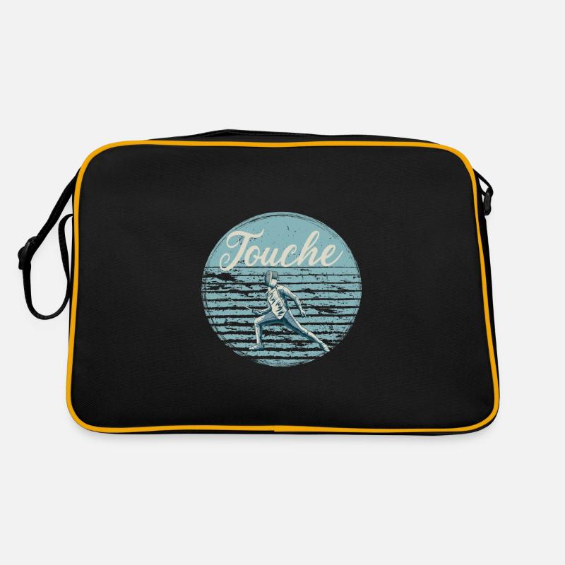 Fechten Fechtspruch Fechtkampf Retro Tasche