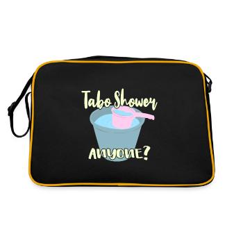 Tabo Shower Quelqu’un? - Sac Retro - noir/or - Dos