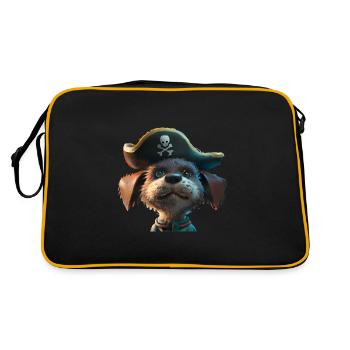 Pirate dog - Retro Bag - black/gold - Back