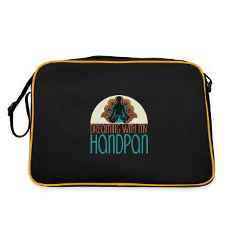 Rêver avec mon handpan Music Yoga Relax - Sac Retro - noir/or - Dos