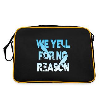 We Yell For No Reason - Budgie - Retro Bag - black/gold - Back