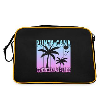 Punta Cana Dominican Republic - Retro Bag - black/gold - Back