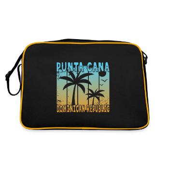 Punta Cana Dominican Republic - Retro Bag - black/gold - Back
