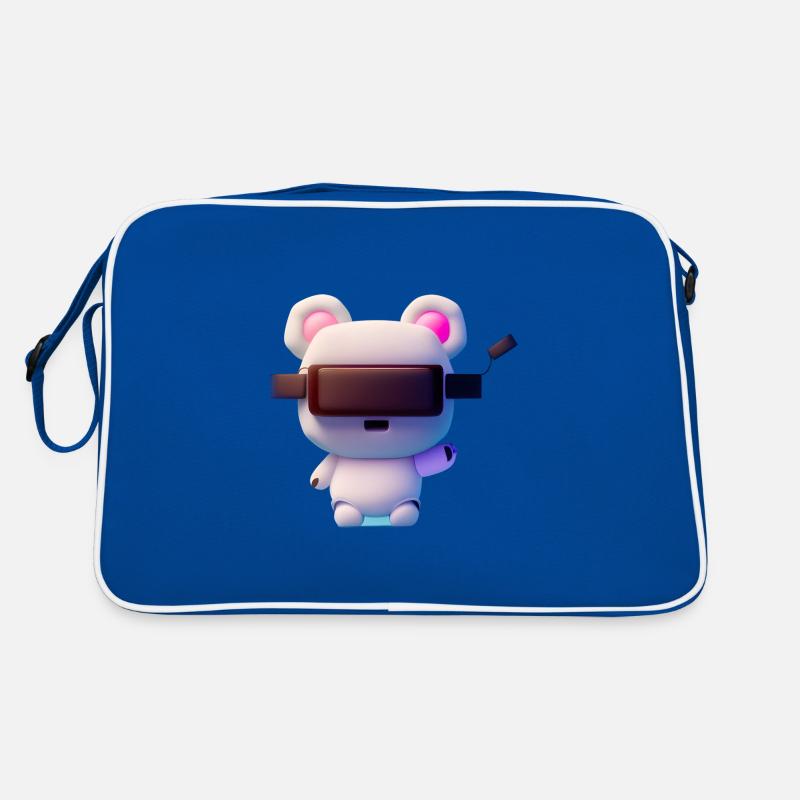 Bear with Virtual Reality Headset Retro Bag