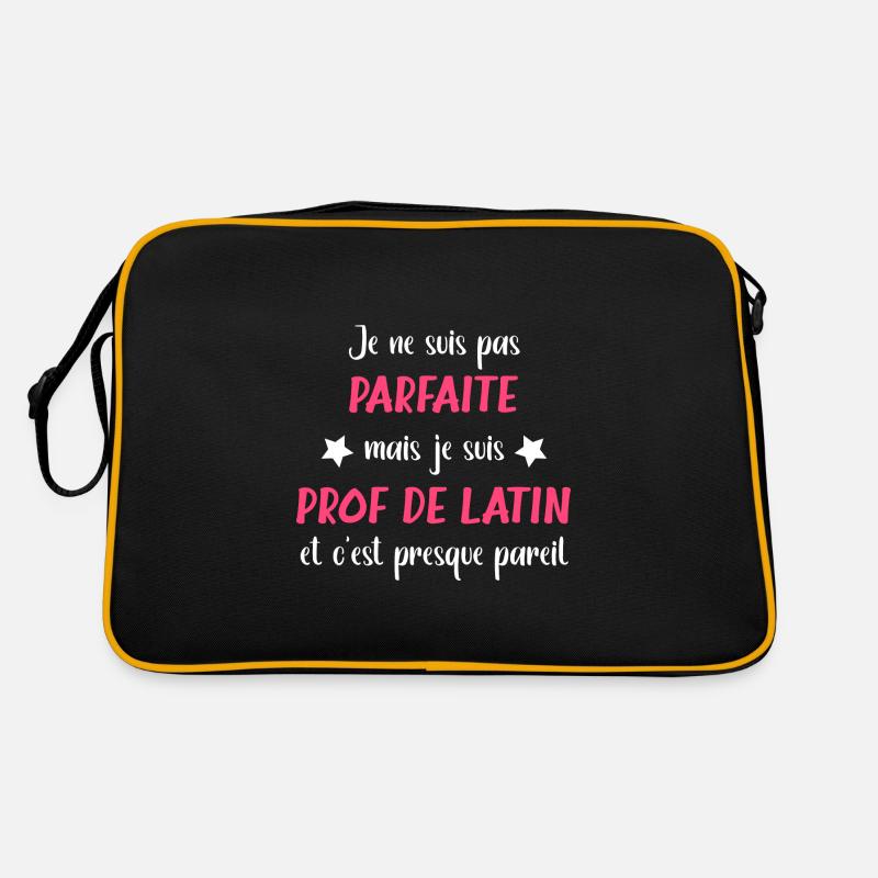 Pas parfaite mais je suis prof de latin Sac Retro