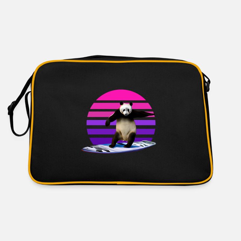 Panda Surfer Retro Bag