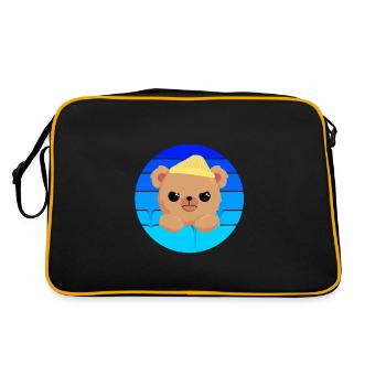 Mauvais petit ours - Sac Retro - noir/or - Dos