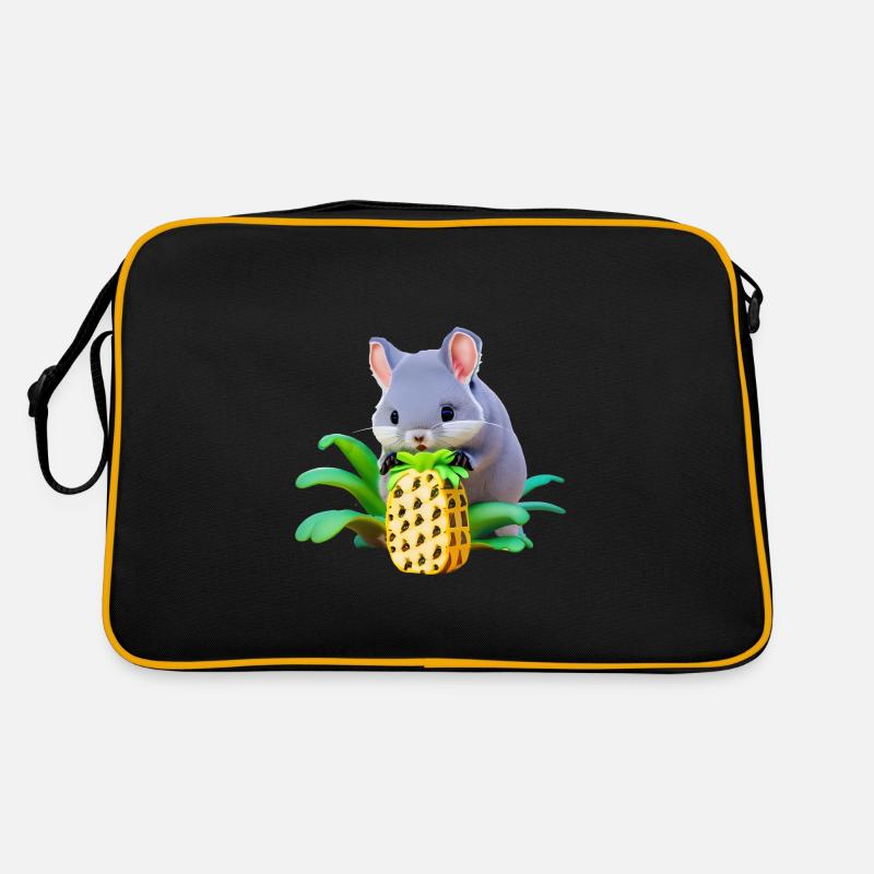 Chinchilla loves pineapple Retro Bag