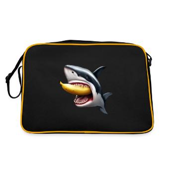 Le requin mange de la banane - Sac Retro - noir/or - Dos