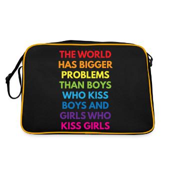 LGBTQ+ - Sac Retro - noir/or - Dos